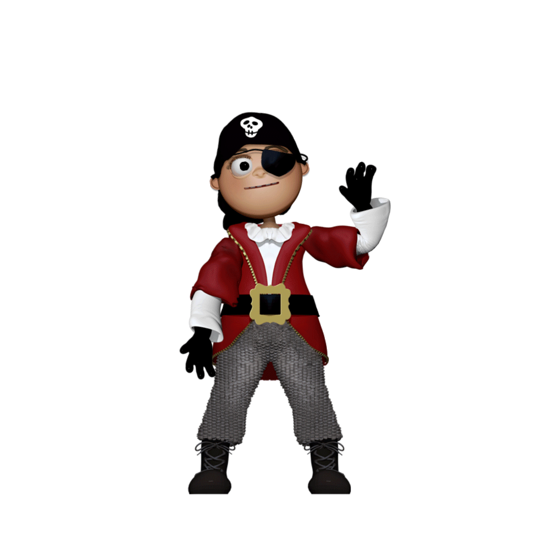 The Pirate Puppet Walk is rigged for Character Animator's walk behavior.  Make your puppet walk right or left using your keyboard's right and left arrow keys.