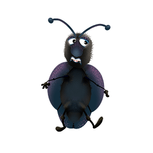The BEETLE PUPPET is part of a line of  silly bug characters. This digital puppet is fully rigged for Adobe Character Animator with lip sync, head and body turns, triggerable expressions and limb IK behaviors.